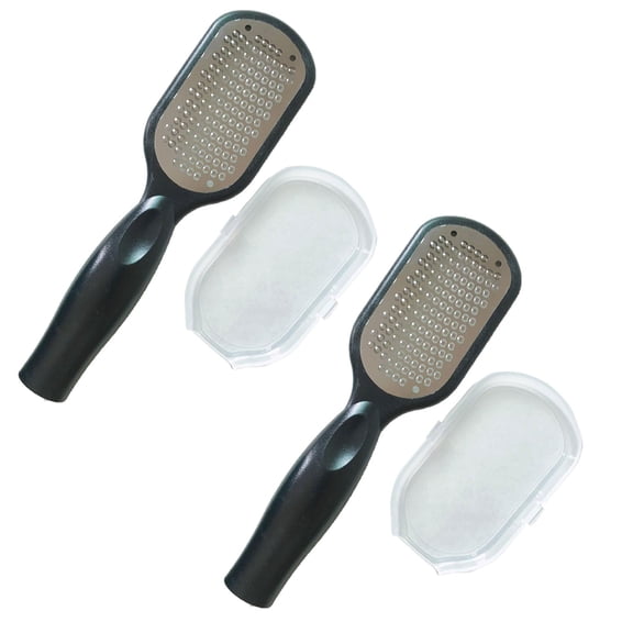 Foot Grinding Artifact To Dead Skin Stainless Steel Foot Thick Skin Peeling Rub Foot Board Scraping Sole Heel Pedicure 2PCS