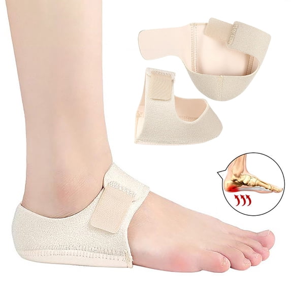 Adjustable Breathable Heel Support Cushions Protectors For Plantar Fasciitis And Dry Heels Comfort