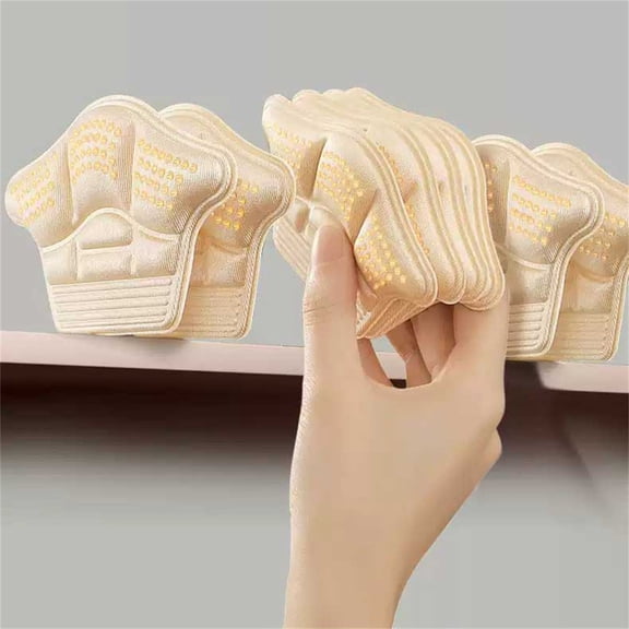 Foot Heel Inserts for Loose Shoes - Big Inserts Grips Liners Protectors for Blister - Women Men Foot Care End, 3.94*2.91 inch, Beige