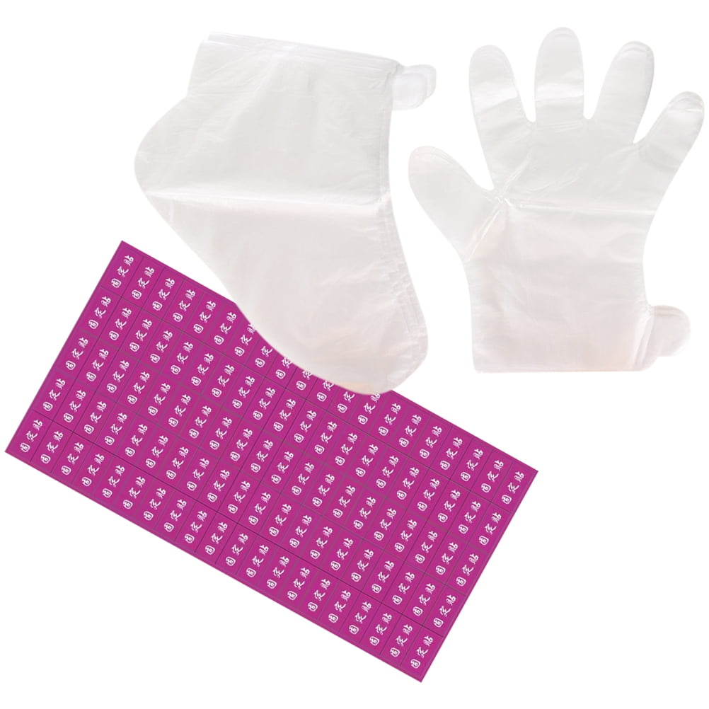Foot Mask Gloves Disposable Paraffin Mitts for Hand Feet Lining Baths