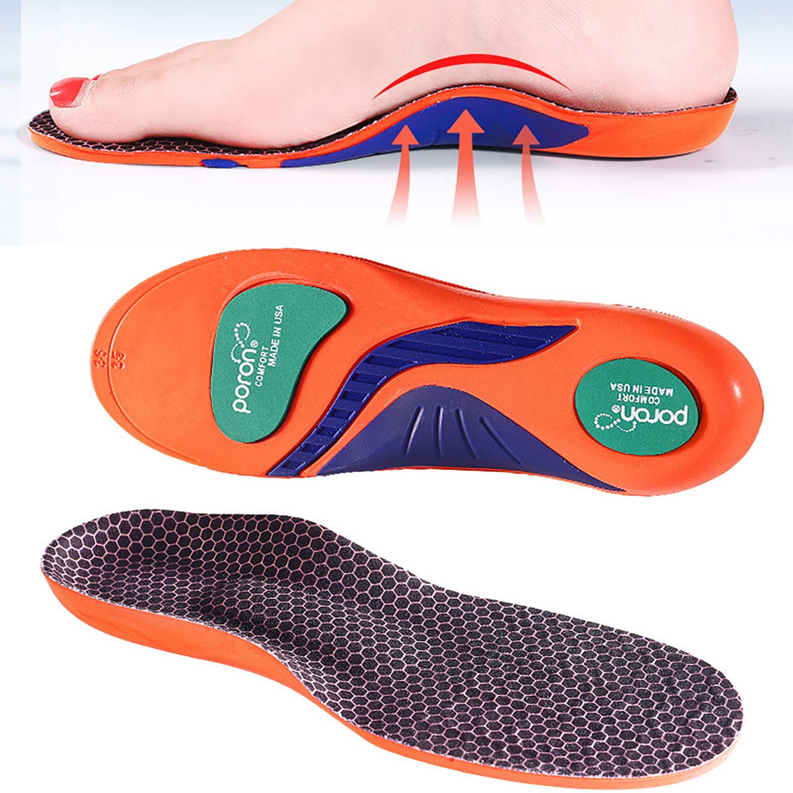 Foot Masks Plantar Fasciitis Insole Norelie Comfort Orthopedic Insole Arch Support Pressure