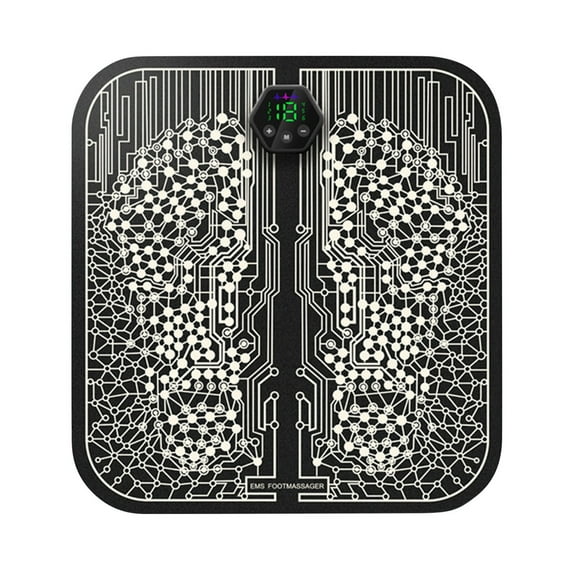 Foot Massage Cushion - Foot Stimulator Massage Cushion - Foldable Foot, Calf, Arm Massage Machine, USB Rechargeable, Improves Blood Circulation, Relaxes Muscles & Relieves Pain, 12 Inch