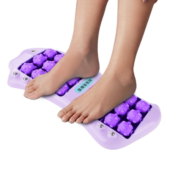 Foot Massage Roller for Feet | Double Muscle Relief Roller with Magnetic Beads | 24-Wheel Fish-Shaped Massage Tool for Heel Sole Muscle Relaxation Work Daily Travel Home