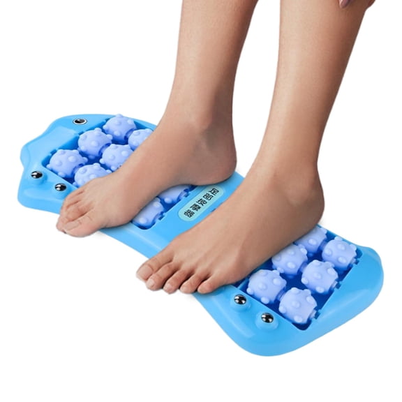 Foot Massage Roller for Feet | Double Muscle Relief Roller with Magnetic Beads | 24-Wheel Fish-Shaped Massage Tool for Heel Sole Muscle Relaxation Work Daily Travel Home
