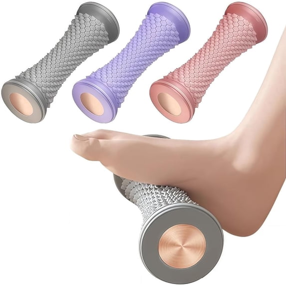 Foot Massage Roller, Manual Trainer for Relief Plantar Fasciitis, Heel & Foot Arch Pain, Deep Tissue Muscle Massager, Trigger Point Roller for Feet, Reflexology Tool