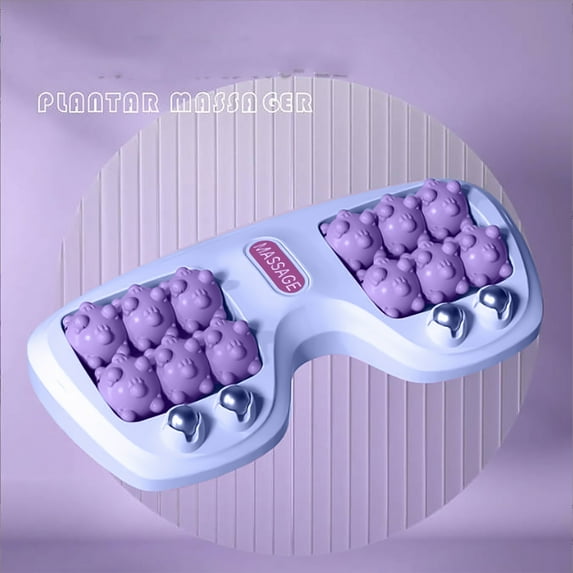 Foot Massage Roller for Plantar Fasciitis Relief, Purple Magnetic Bead Massager for Arch Muscle Relaxation