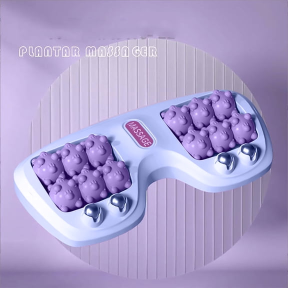Foot Massage Roller for Plantar Fasciitis Relief, Purple Magnetic Bead Massager for Arch Muscle Relaxation