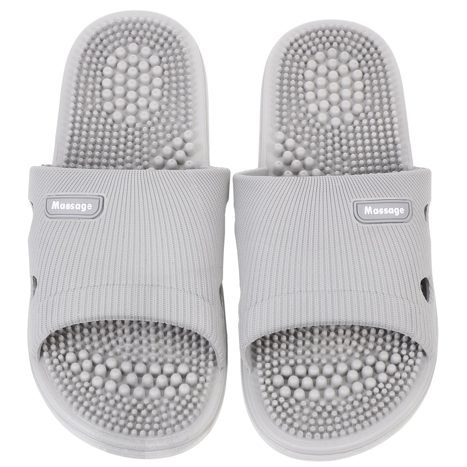 Genema Reflexology Massage Slippers Walmart Health Touch Foot Massager  Slippers Size S 6-8 Gray