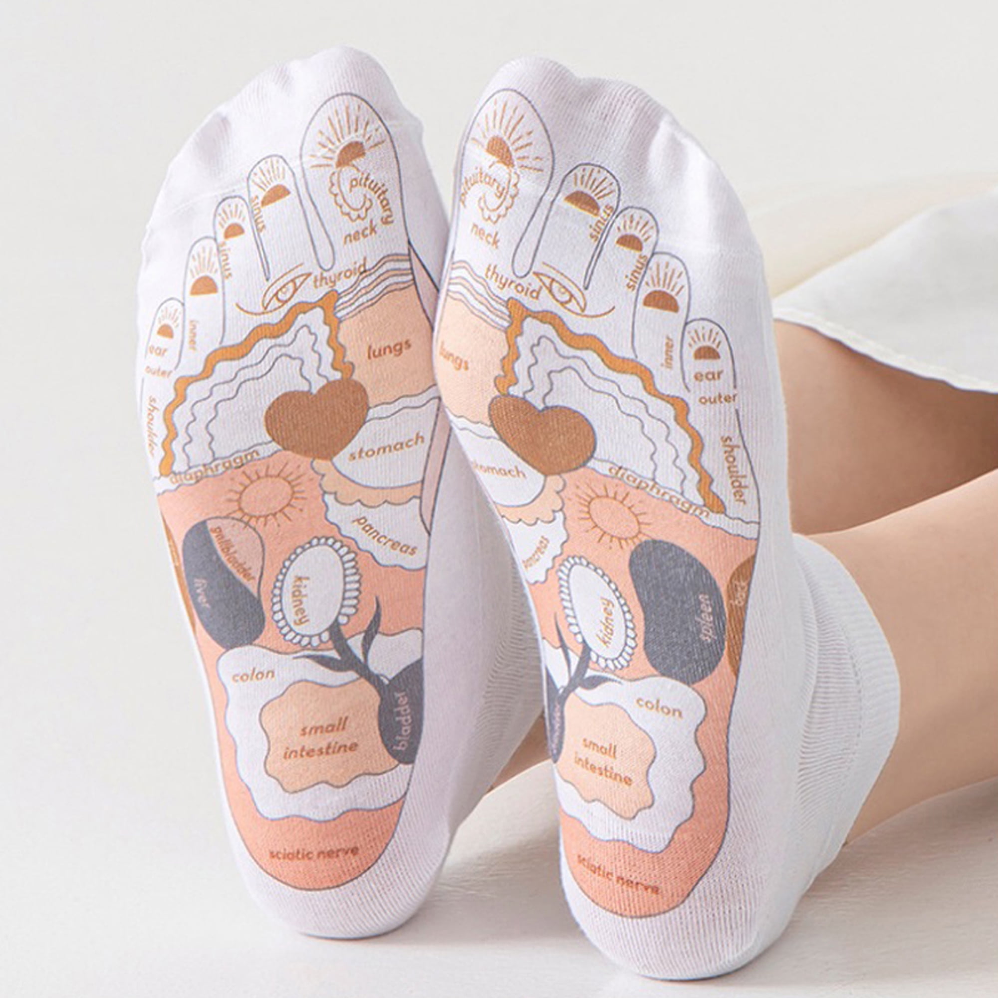 TCM Reflexology Socks Massage Relieve Tired Feet Acupressure