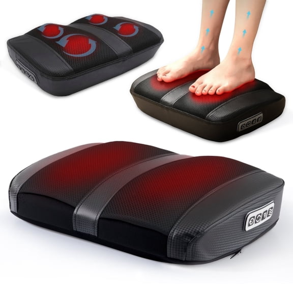 Foot Massager with Heat, Suerbeaty Shiatsu Heated Electric Kneading Foot Massager Machine
