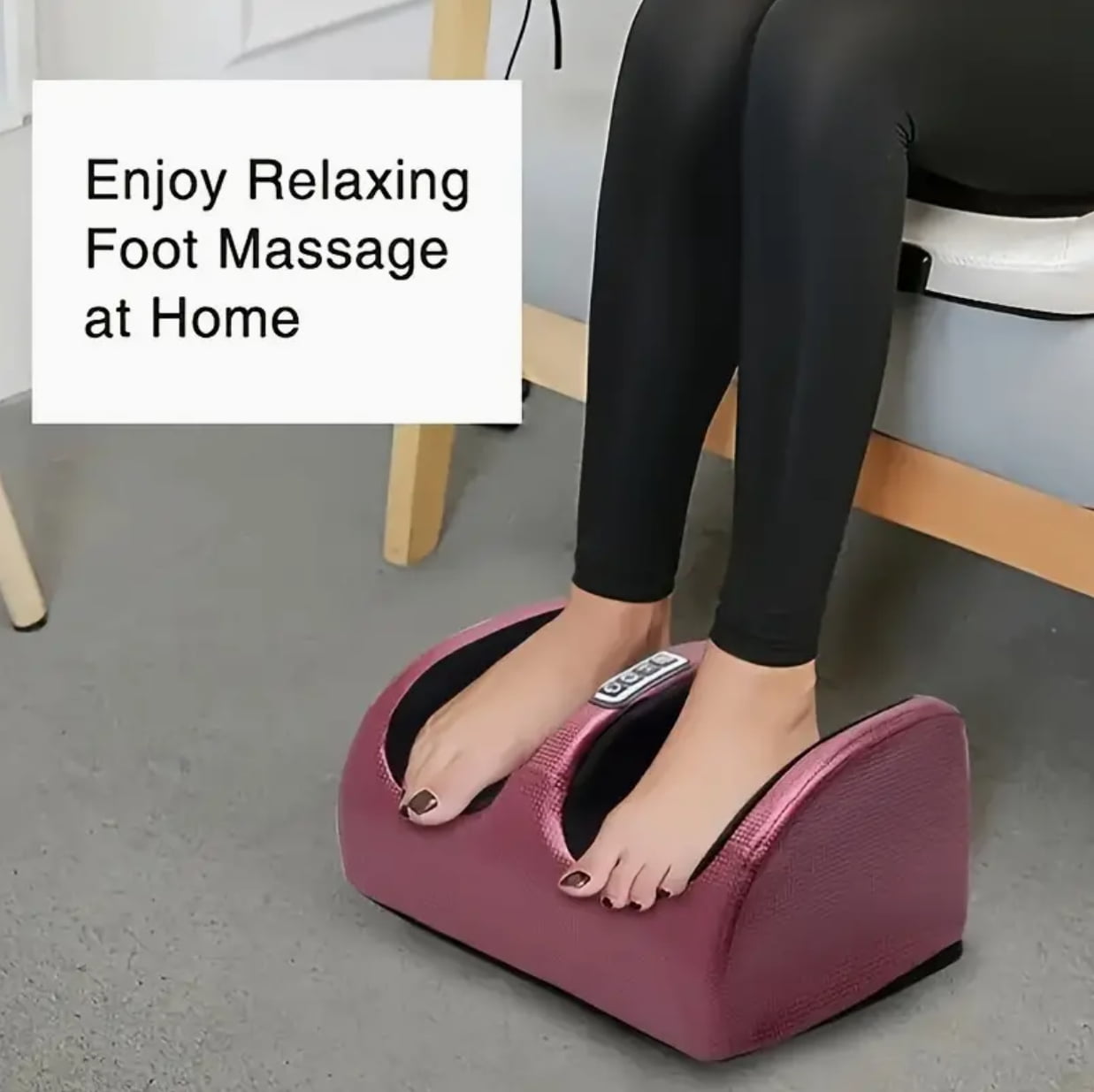 Foot Massager Machine with Heat, Deep Tissue Massager for Foot Massage and Calf Massage, Gifts for Mom & Dad