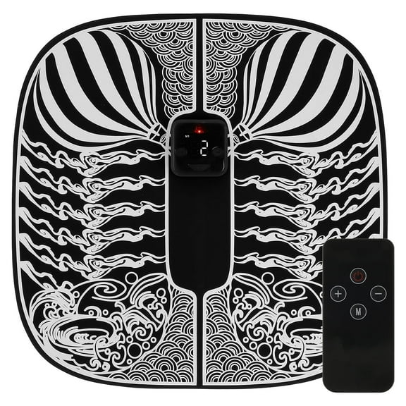 Foot Massager Mat Electric Foot Massager Pad EMS Feet Massager with 6 Massage Modes 19 Intensity Levels
