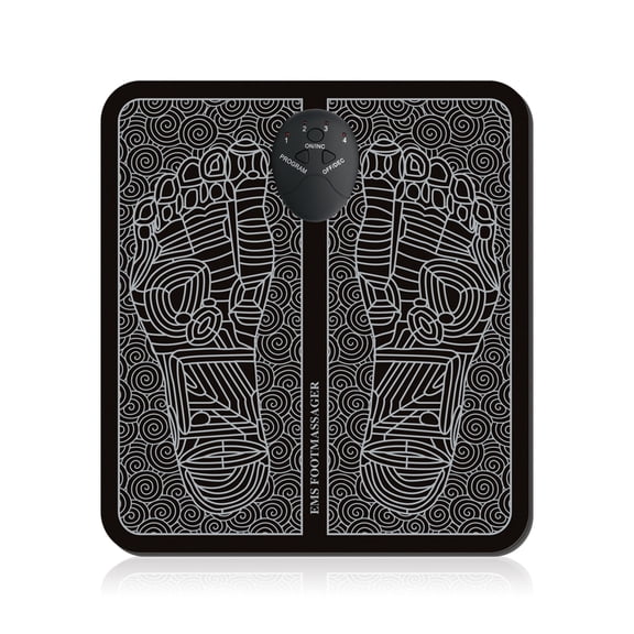 Foot Massager Mat Electric Leg Foot Massager Pressure Pain Foot Relaxing Blood Circulation Foot Massager Pad Folding Portable USB Home Use