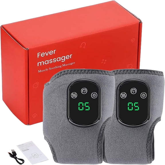 Foot Massager for Neuropathy,3-Speed Vibration & 5-Temperature Settings,Triple Therapy Portable Foot & Ankle Massager to Improve Circulation,Travel & Home Use2pcs