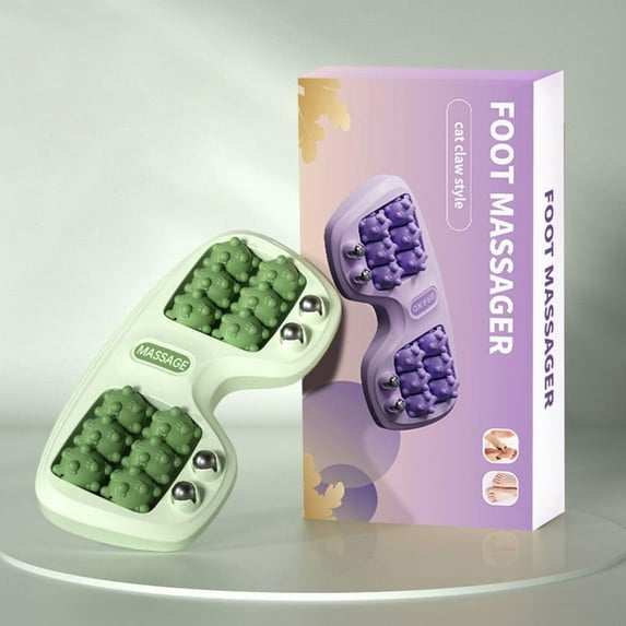 Foot Massager Roller for Plantar Fasciitis Relief, Portable Double Foot Massage Roller, Promotes Relaxation, and Improved Circulation