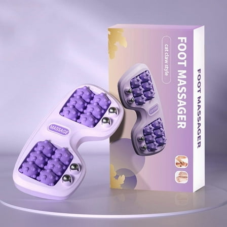 Foot Massager Roller for Plantar Fasciitis Relief, Portable Double Foot Massage Roller, Promotes Relaxation, and Improved Circulation