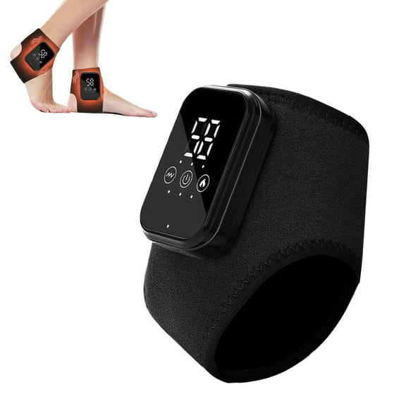 Foot Massager with Smart Timer, 3-in-1 Wire-Less Portable Vibrating Heated Feet Massagers for Neuropathy Pain Relief & Ankle Relaxation & Blood Circulation in Home Office Travel