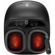 Foot Massager with Heat, Comfier Shiatsu Foot Massage Machine with Remote for Plantar Fasciitis, Neuropathy, Circulation, Max Size 13, Black, Gifts