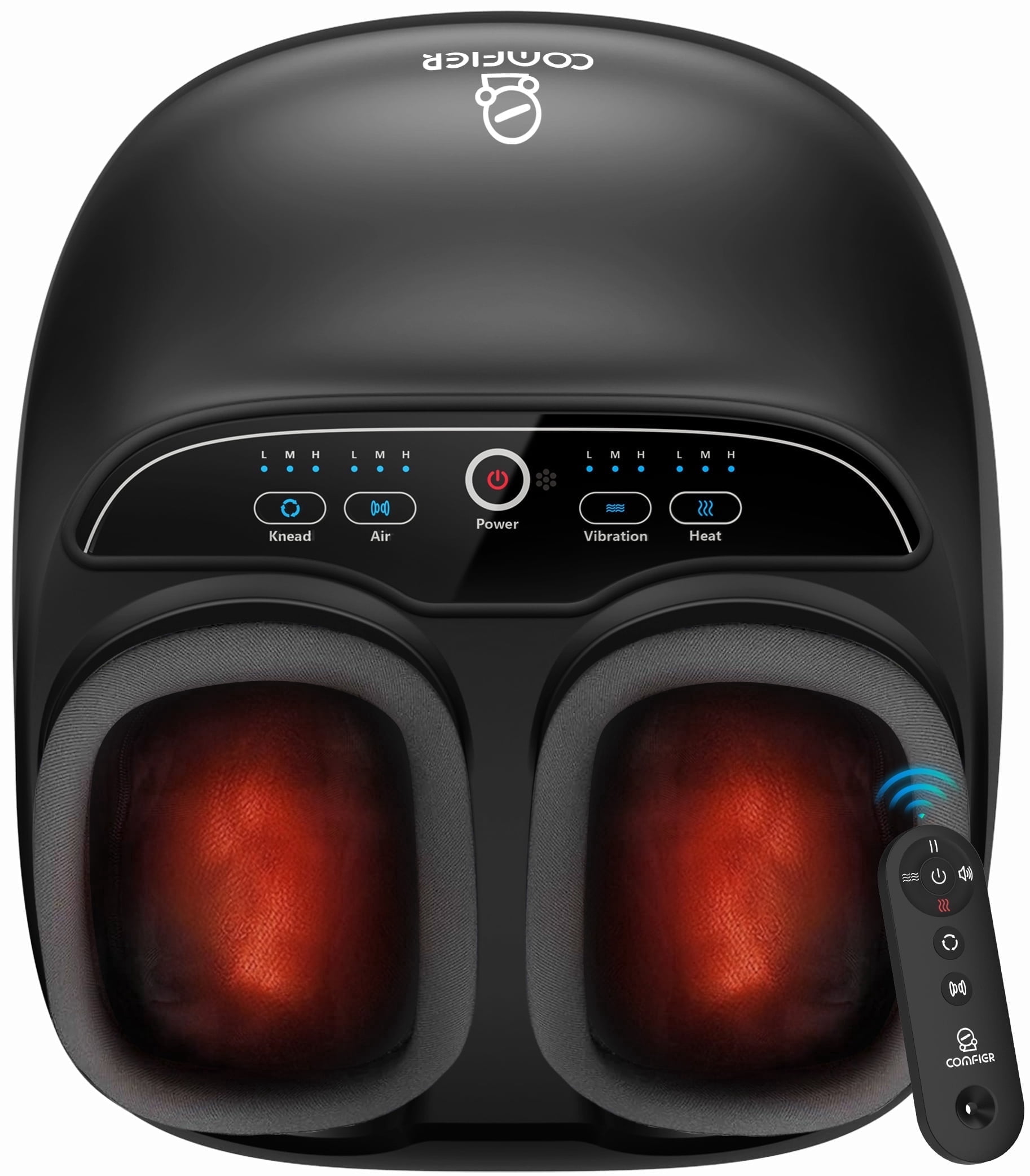 shiatsu vibrating foot massager Amazon.com: COMFIER [2026 Shiatsu Foot Massager with Fast Heat,Kneading  Rolling Compression,Extra Vibration, FSA Eligible HSA Store, Plantar  Fasciitis,Neuropathy Pain, Women,Bigger Size 13IN : Health & Household main image 1