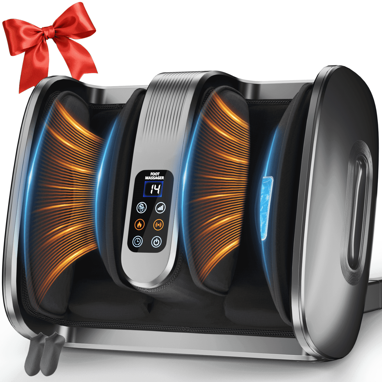 Foot Massager with Heat, Shiatsu Foot Massager Machine with Compression, Deep Kneading Calf for Feet and Ankle, Men, Women, Home and Office