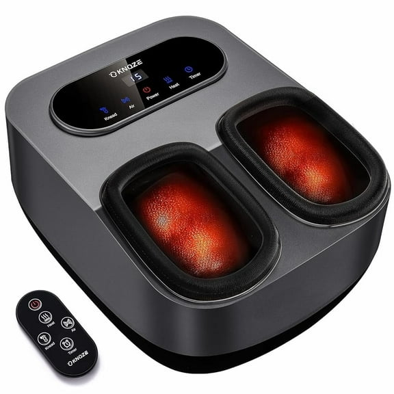 KNQZE Foot Massager with Heat & Remote 3D Shiatsu Deep-Kneading Foot Massager
