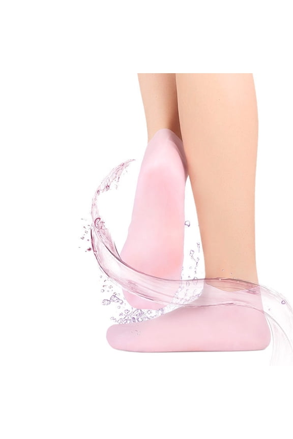 Foot Moisturizing Gel Socks for Women Spa Pedicure Aloe Infused for Dry Feet and Heels Softening Rough Skin 2PCS