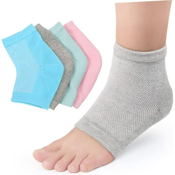 Foot Moisturizing Socks Mesh Socks for Women Foot Protectors for Feet Blue Heel Guard Gel Socks Ankle Stabilizer Belt Cotton Gel Socks Protective Case Lining Heel Cover Repair Man