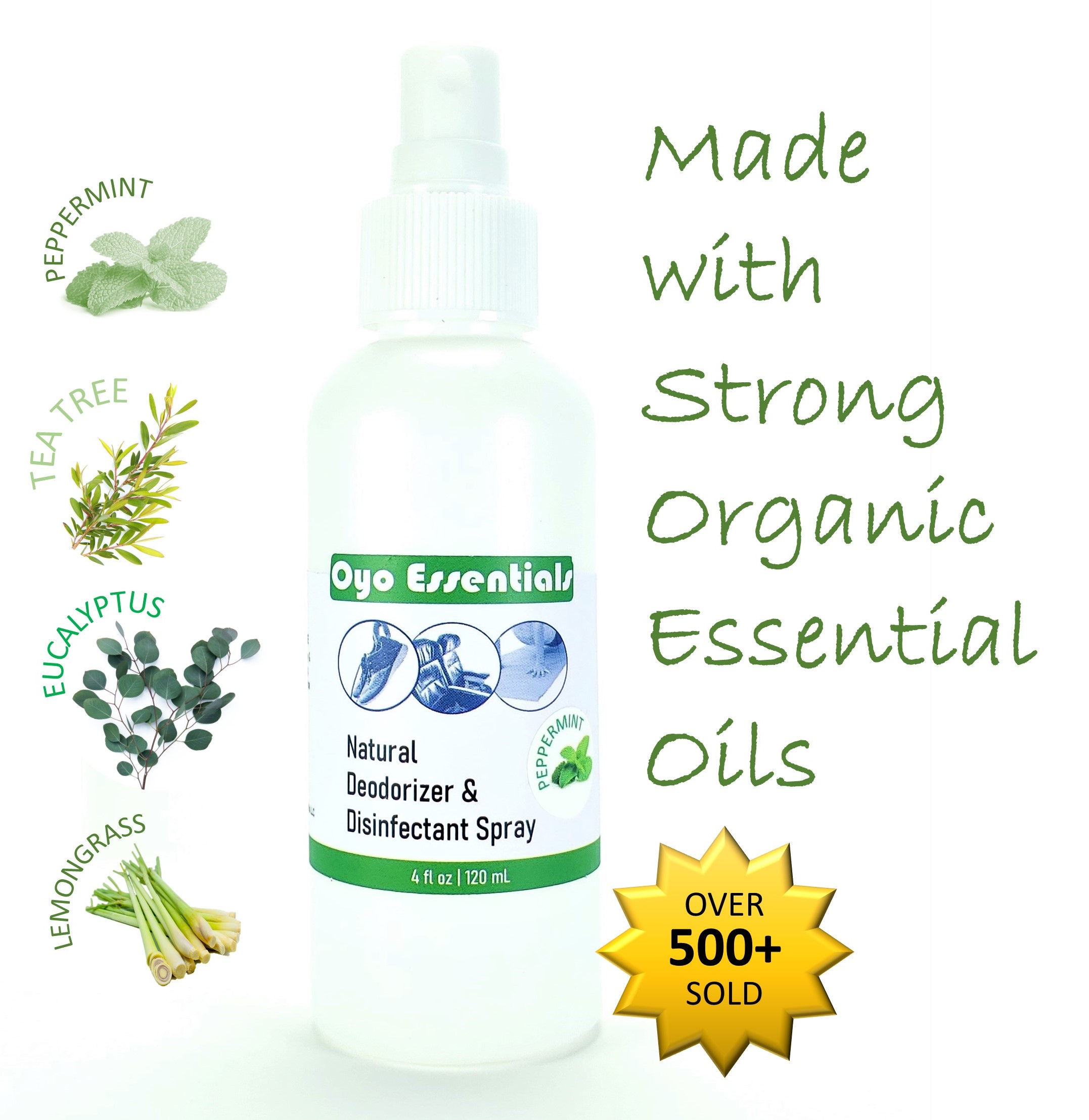 Foot Odor Shoe Odor Control and Eliminator Spray (Antibacterial and