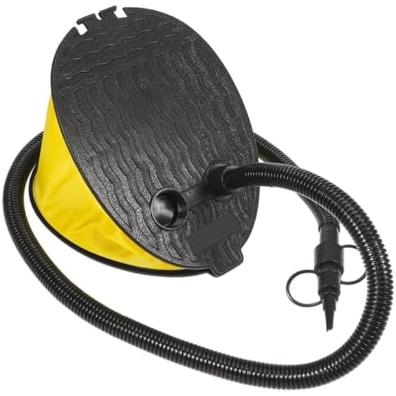 Foot Operated Bellow Air Pump with 3 Valve Adapters for Inflatable Air Mattress Yoga Ball Balloon and Outdoor Sports Accessories Compact 9.05X6.29X2.87 Inch$$Sport & Recreation Other