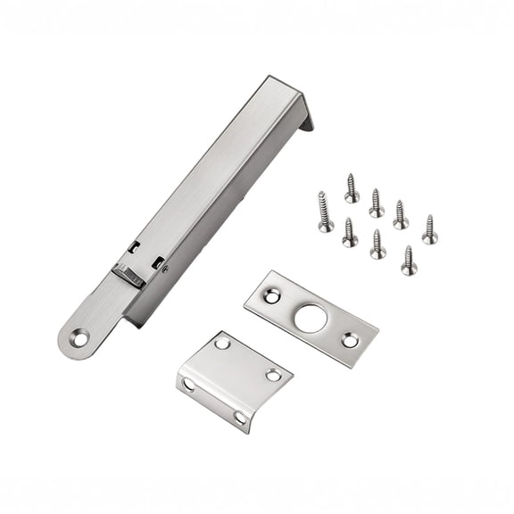 Foot-Operated Door Stop for Indoor and Outdoor Doors, Stainless Steel Non-Slip Door Holder with Rubber Head, Suitable for Home Office Balcony Use（Silver）