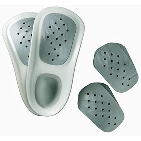 Foot Orthotics Plantar Fasciitis Arch Support Insoles Relieve Foot Back Hip Leg and Knee Pain Improve Balance Alignment (Men 5-5.5 / Women 6-6.5)