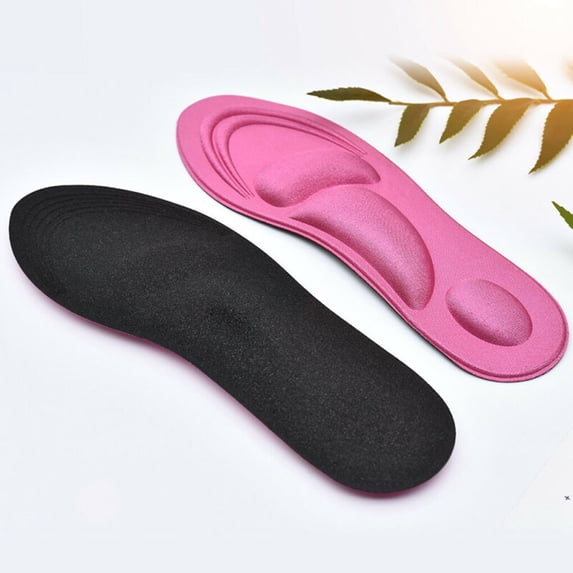 Foot Orthotics Plantar Fasciitis Arch Support Insoles -Relieve Foot Back Hip Leg and Knee Pain- Improve(red for women)