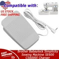 thumbnail image 1 of Foot Pedal Compatible with Brother Babaylock Simplicity Sewing Machine SE600 CS6000I, 1 of 3