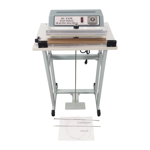 Foot Pedal Impulse Sealer Electric Foot Operated Sealing and Cutting Machine 110V