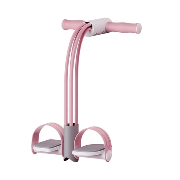 Foot Pedal Resistance Band Pedal Puller Resistance Rope Upgraded Smart Stirrup Puller 4 Tube Multifunctional Pedal Trainer For Abdomen Waist Arm Leg 1Pc Fitness Yoga Equipment
