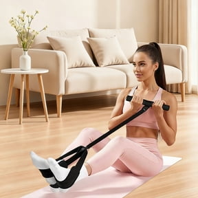 Foot Pedal Resistance Trainer Sit Up Assistant Tension Rope for Home Core Workout Leg Thigh Toner Abdominal Exercise Equipment