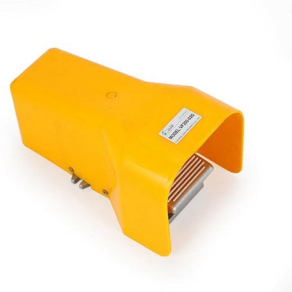 Foot Pedal Valve 2 Position 3 Port 1/4inch NPT with Guard Air Pneumatic Switch 0-0.8Mpa Yellow