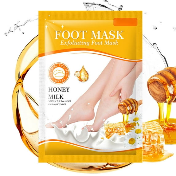 Foot Peeling Mask,Peeling Foot Mask,Exfoliating Foot Mask Socks Baby Feet Mask 1 Pair,Foot Mask,Callus Socks,Dead and Removes,Moisturising Foot Mask(Honey 38ml/1.29fl.oz)from Biweutydys