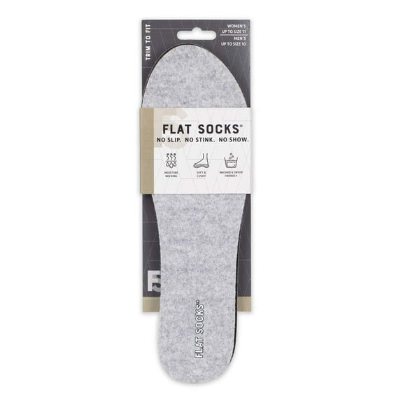 Foot Petals Mens 75172.FLS.00071 Light Heather Grey Micro Wool Flat Sock