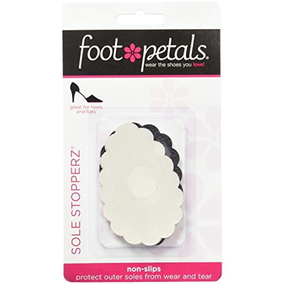 Foot Petals - Sole Stopperz-Black/White