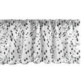 thumbnail image 1 of Ambesonne Foot Print Valance Pack of 2, Monochrome Animal Paws, 54"X18", Black White, 1 of 4