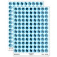 thumbnail image 1 of Foot Prints Solid 200+ Round Stickers - Light Blue - Gloss Finish - 0.50" Size, 1 of 3