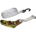 Foot Ratchet Strap with SHook Polyester Tie Down 1" Inch Width