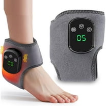 Foot Renew Triple Method Massager - 2025 Upgrade Wireless Foot Massager with 3 Vibration Modes & 5 Heat Levels, Portable Cordless Ankle Wrap for Feet Pain Relief, Perfect for Home/Office/Travel