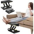 thumbnail image 1 of Foot Rest Under Desk, Office Desk Accessories,Height Adjustable Footrest with Massage Roller and Soft Pad, Foldable Ergonomic Foot Rest for Car, Underdesk, Home, Train(Grey), 1 of 11