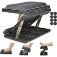thumbnail image 1 of Foot Rest for Under Desk at Work 4-Level Height Adjustable, Lengthen Ergonomic Foldable Footrest for Office, Gaming,Computer, Soft & Removable Pad Desk Foot Stool for All Seasons (Gray Plus), 1 of 15