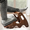 thumbnail image 1 of Foot Rest for Under Desk at Work- Adjustable Rocking Foot Stool with 3 Height Position and Soft Crossbar, Ergonomic Wooden Footrest with Soft Sponge Pad for Home, Office, 1 of 14