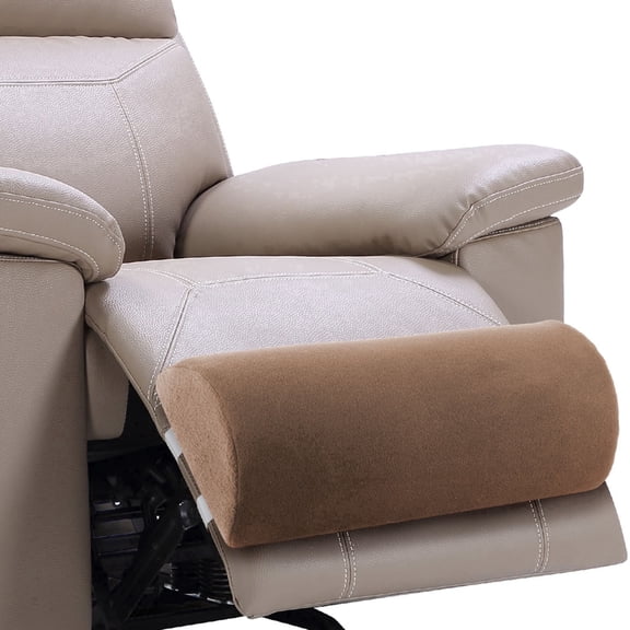 Brown  Foot Rest Extender Cushion Seating Cushions, Adjustable Straps, Soft Support, Memory Foam