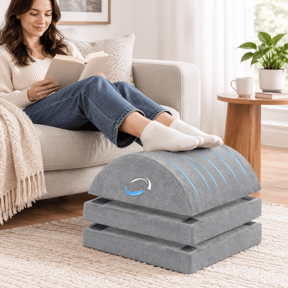 Foot Rest For Under Desk At Work Warmer Feet Pocket Footrest Stool With ...