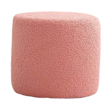 Foot Rest Stool, Sofa Tea Stool, Leisure Stool, Stepstool Change Shoe Stool, Ottoman Stool, Small Footstool for Sturdy Room Office Pink